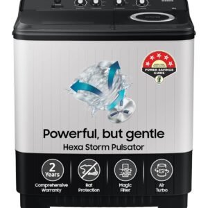 10.5 kg Semi Automatic Washing Machine with Hexa Storm Pulsator, WT10C4260GG
